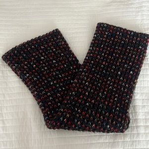 J. Jill Navy Woven Circle Scarf